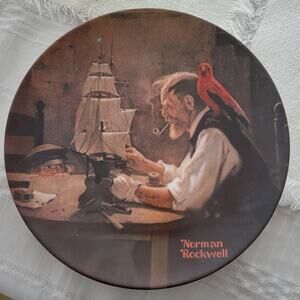 1980 Norman Rockwell "The Ship Builder" Knowles Limited Edition Collector Plate